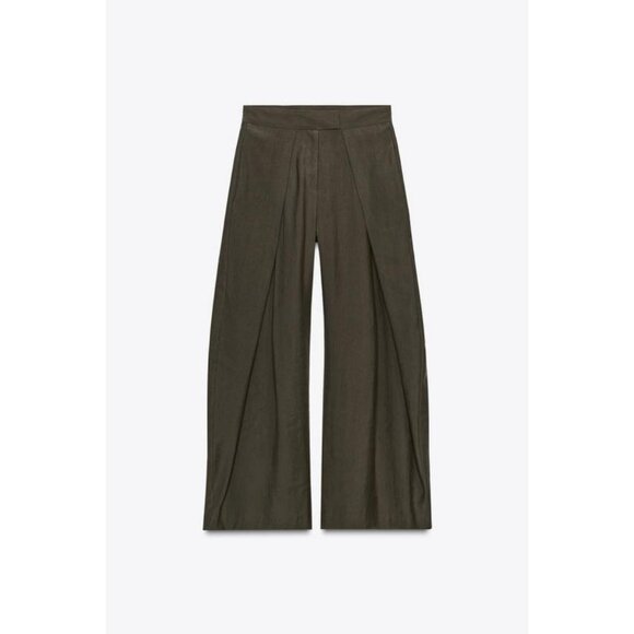 ZARA ZW COLLECTION FRONT PLEAT TROUSERS - Picture 1 of 9